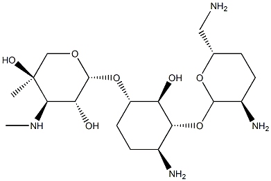 6-O-(4-C-Methyl-3-methylamino-3-deoxy-β-L-arabinopyranosyl)-4-O-(2,6-diamino-2,3,4,6-tetradeoxy-α-D-erythro-hexopyranosyl)-3-amino-1,2,3-trideoxy-D-myo-inositol