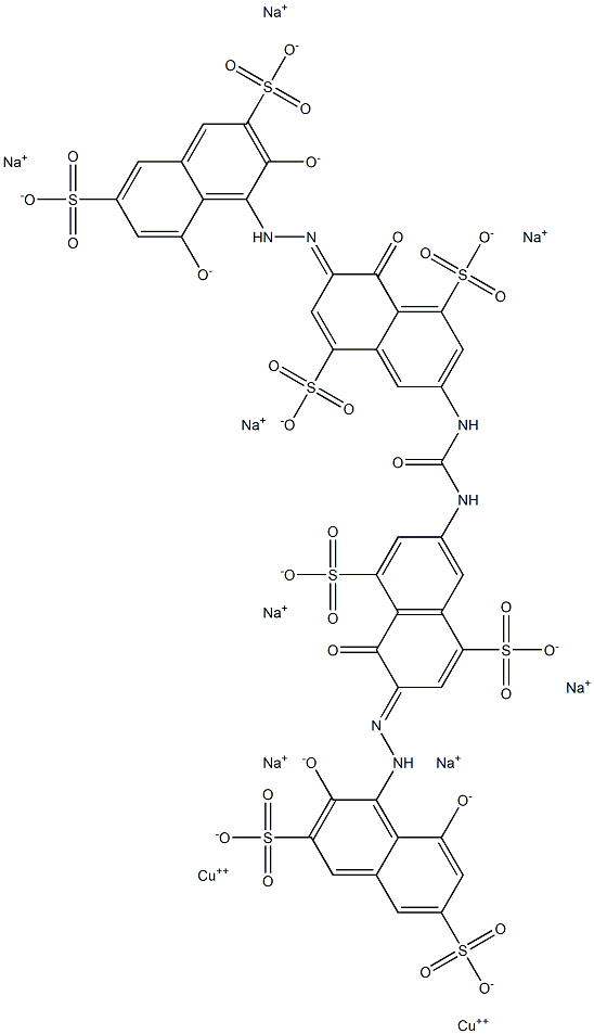 Cuprate(8-), [μ-[[3,3'-(carbonyldiimino) bis[7-[(2,8-dihydroxy-3,6-disulfo-1-naphthalenyl )azo]-8-hydroxy-1,5-naphthalenedisulfonato]](1 2-)]]di-, octasodium