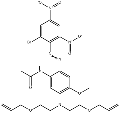 N-[5-[双[2-(2-丙烯氧基)乙基]氨基]-2-[(2-溴-4,6-二硝基苯基)偶氮]-4-甲氧基苯]乙酰胺