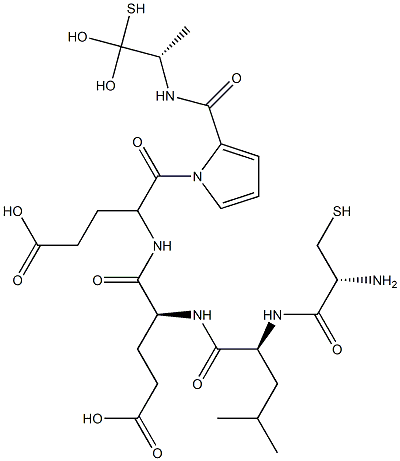 cysteinyl-leucyl-glutamyl-glutamyl-prolyl-cysteine cyclic disulfide