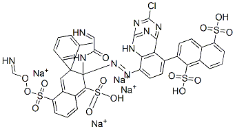 1,5-Naphthalenedisulfonic acid, 3,3-(3-methyl-1,2-phenylene)bisimino(6-chloro-1,3,5-triazine-4,2-diyl)imino2-(acetylamino)-5-methoxy-4,1-phenyleneazobis-, tetrasodium salt