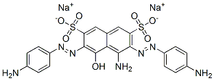 disodium 4-amino-3,6-bis[(4-aminophenyl)azo]-5-hydroxynaphthalene-2,7-disulphonate