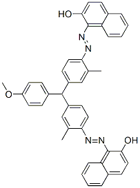 1,1'-[[(4-Methoxyphenyl)methylene]bis[(2-methyl-4,1-phenylene)azo]]bis(2-naphthalenol)