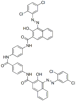 4-[(2,5-dichlorophenyl)azo]-N-[4-[[4-[[[4-[(2,5-dichlorophenyl)azo]-3-hydroxy-2-naphthyl]carbonyl]amino]benzoyl]amino]phenyl]-3-hydroxynaphthalene-2-carboxamide