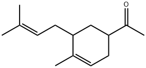 1-[4-methyl-5-(3-methyl-2-butenyl)-3-cyclohexen-1-yl]ethan-1-one