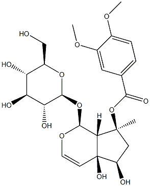 [(1S)-7α-[(3,4-Dimethoxybenzoyl)oxy]-1,4a,5,6,7,7aα-hexahydro-4aα,5α-dihydroxy-7-methylcyclopenta[c]pyran-1α-yl]β-D-glucopyranoside