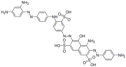 4-Amino-3-[(4-aminophenyl)azo]-6-[[4-[[4-[(2,4-diaminophenyl)azo]phenyl]amino]-3-sulfophenyl]azo]-5-hydroxy-2,7-naphthalenedisulfonic acid