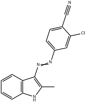 2-chloro-4-[(2-methyl-1H-indol-3-yl)azo]benzonitrile