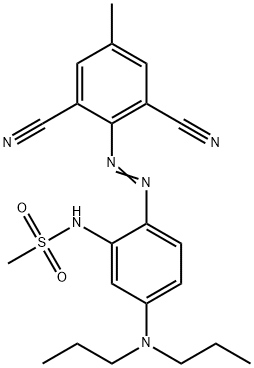 N-[2-(2,6-二氰基-4-甲基苯基)偶氮-5-(二丙基氨基)苯基]甲烷磺酰胺