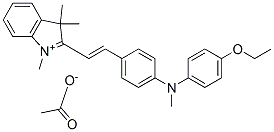 2-[2-[4-[(4-ethoxyphenyl)methylamino]phenyl]vinyl]-1,3,3-trimethyl-3H-indolium acetate