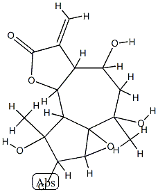 2-Chloro-2,2a,5,6,6a,7,9a,9b-octahydro-1,4,6-trihydroxy-1,4-dimethyl-7-methylene-1H-oxireno[1,8a]azuleno[4,5-b]furan-8(4H)-one