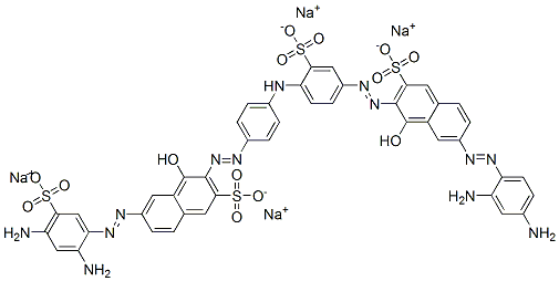 6-[(2,4-Diaminophenyl)azo]-3-[[4-[[4-[[7-[(2,4-diamino-5-sulfophenyl)azo]-1-hydroxy-3-sulfo-2-naphthalenyl]azo]phenyl]amino]-3-sulfophenyl]azo]-4-hydroxy-2-naphthalenesulfonic acid tetrasodium salt