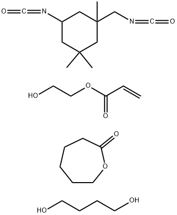 2-Propenoic acid, 2-hydroxyethyl ester, polymer with 1,4-butanediol, 5-isocyanato-1-(isocyanatomethyl)-1,3,3-trimethylcyclohexane and 2-oxepanone