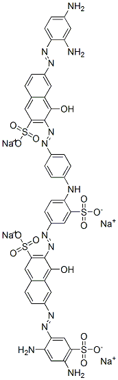 6-[(2,4-Diaminophenyl)azo]-3-[[4-[[4-[[7-[(2,4-diamino-5-sulfophenyl)azo]-1-hydroxy-3-sulfo-2-naphthalenyl]azo]-2-sulfophenyl]amino]phenyl]azo]-4-hydroxy-2-naphthalenesulfonic acid tetrasodium salt