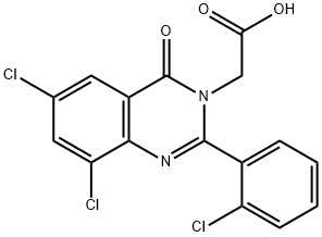 6,8-Dichloro-2-(2-chlorophenyl)-4-oxoquinazoline-3(4H)-acetic acid
