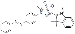 1,3,3-trimethyl-2-[[methyl[4-(phenylazo)phenyl]hydrazono]methyl]-3H-indolium methyl sulphate