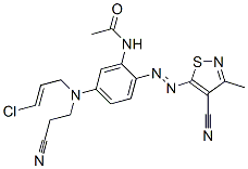 N-[5-[(3-chloroallyl)(2-cyanoethyl)amino]-2-[(4-cyano-3-methylisothiazol-5-yl)azo]phenyl]acetamide