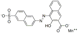 2-Naphthalenecarboxylic acid, 3-hydroxy-4-(6-sulfo-2-naphthalenyl)azo-, manganese(2+) salt (1:1)