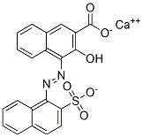3-Hydroxy-4-[(2-sulfo-1-naphthalenyl)azo]-2-naphthalenecarboxylic acid calcium salt
