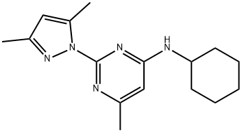 N-环己基-N-[2-(3,5-二甲基吡唑-1-基)-6-甲基嘧啶-4-基]胺