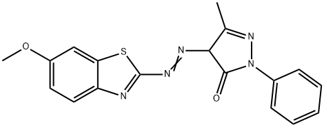 2,4-Dihydro-4-[(6-methoxybenzothiazol-2-yl)azo]-5-methyl-2-phenyl-3H-pyrazol-3-one