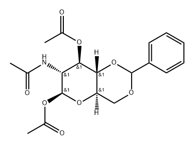 2-acetamido-2-deoxy-1,3-di-O- acetyl-4,6-O-benzylidene-D-glu- copyranose