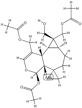 (4R,5S)-4-Acetoxy-1,8β-bis(acetoxymethyl)-4,4aα,6,7,7aβ,8,8aβ,8bα-octahydrospiro[5H-cyclopropa[3,4]cyclohepta[1,2-c]pyran-5,2'-oxirane]-8-methanol