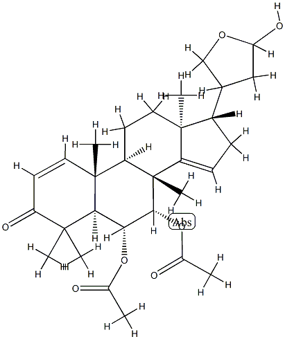 (13S,17S,20ξ)-6α,7α-Diacetoxy-21,23-epoxy-23-hydroxy-4,4,8-trimethyl-24-nor-5α-chola-1,14-dien-3-one
