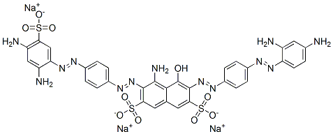 4-Amino-6-[[4-[(2,4-diaminophenyl)azo]phenyl]azo]-3-[[4-[(2,4-diamino-5-sulfophenyl)azo]phenyl]azo]-5-hydroxy-2,7-naphthalenedisulfonic acid trisodium salt