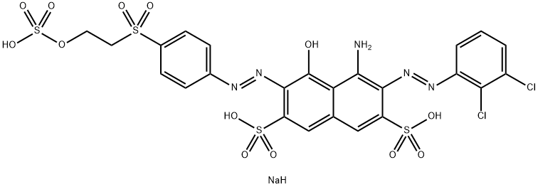 4-Amino-3-[(2,3-dichlorophenyl)azo]-5-hydroxy-6-[[4-[[2-(sulfooxy)ethyl]sulfonyl]phenyl]azo]-2,7-naphthalenedisulfonic acid trisodium salt