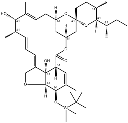 Milbemycin b, 5-O-demethyl-28-deoxy-5-O-[(1,1-dimethylethyl)dimethylsi lyl]-6,28-epoxy-13-hydroxy-25-(1-methylpropyl)-, [6R,13S,25R(S)]-