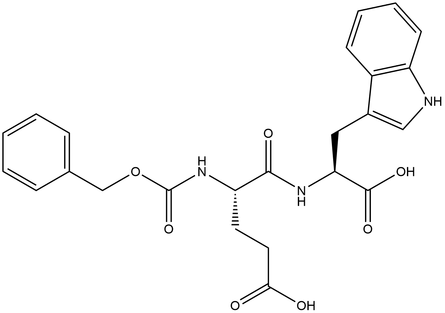 (4S)-5-[[(1S)-1-carboxy-2-(1H-indol-3-yl)ethyl]amino]-5-oxo-4-(phenylmethoxycarbonylamino)pentanoic acid