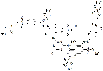4,4'-[(6-Chloro-1,3,5-tiazine-2,4-diyl)diimino]bis[5-hydroxy-6-[[4-[[2-(sulfooxy)   ethyl]sulfonyl]phenyl]azo]-2,7-naphthalenedisulfonic acid hexasodium salt