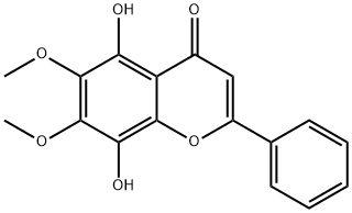 4H-1-Benzopyran-4-one, 5,8-dihydroxy-6,7-dimethoxy-2-phenyl-