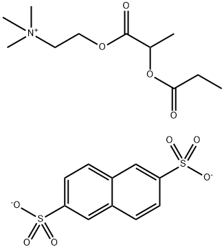 Ethanaminium, 2-(2-(1-oxopropoxy)-1-oxopropoxy)-N,N,N-trimethyl-, 2,6-  naphthalenedisulfonate (2:1)