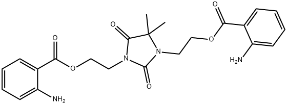 1,3-bis[2-[(2-aminobenzoyl)oxy]ethyl]-5,5-dimethylimidazolidine-2,4-dione