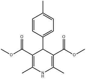 1,4-二氢-2,6-二甲基-4-(4-甲基苯基)-3,5-吡啶二甲酸二甲酯