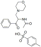 4-methylbenzenesulfonic acid, N-(3-morpholin-4-yl-1-oxo-1-phenyl-propa n-2-yl)acetamide