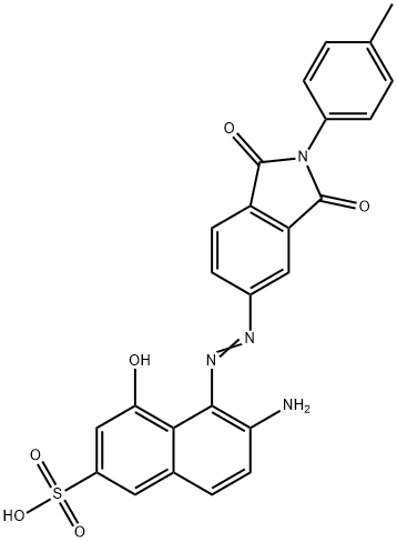 6-Amino-5-[[[2,3-dihydro-2-(4-methylphenyl)-1,3-dioxo-1H-isoindol]-5-yl]azo]-4-hydroxy-2-naphthalenesulfonic acid