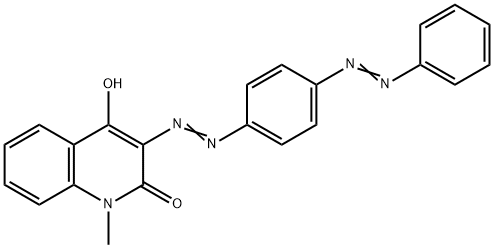 4-羟基-1-甲基-3-[[4-(苯偶氮基)苯基]偶氮基]-2(1H)-喹啉酮