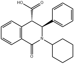 2-环己基-1-氧代-3-苯基-1,2,3,4-四氢异喹啉-4-羧酸