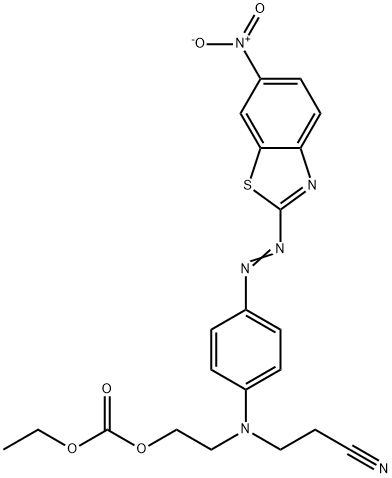 2-[(2-cyanoethyl)[4-[(6-nitrobenzothiazol-2-yl)azo]phenyl]amino]ethyl ethyl carbonate