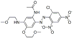 N-[2-[(2-chloro-4,6-dinitrophenyl)azo]-4-(2-methoxyethoxy)-5-[(2-methoxyethyl)amino]phenyl]acetamide