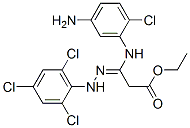 3-[(5-Amino-2-chlorophenyl)amino]-3-[2-(2,4,6-trichlorophenyl)hydrazono]propanoic acid ethyl ester