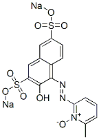 6-Methyl-2-[2-hydroxy-3,6-bis(sodiosulfo)-1-naphtylazo]pyridine 1-oxide