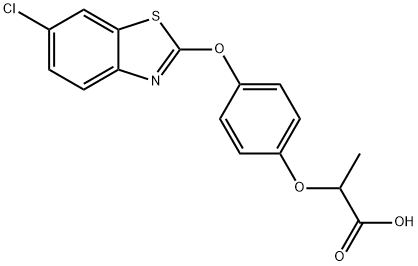 2-[4-(6-chlorobenzothiazol-2-yl)oxyphenoxy]propanoic acid
