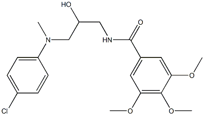 N-(3-((4-Chlorophenyl)methylamino)-2-hydroxypropyl)-3,4,5-trimethoxybe nzamide
