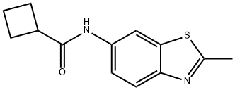 Cyclobutanecarboxamide, N-(2-methyl-6-benzothiazolyl)- (9CI)