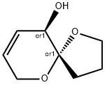 1,6-Dioxaspiro[4.5]dec-8-en-10-ol, (5R,10R)-rel- (9CI)