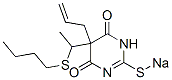 5-Allyl-5-[1-(butylthio)ethyl]-2-sodiothio-4,6(1H,5H)-pyrimidinedione